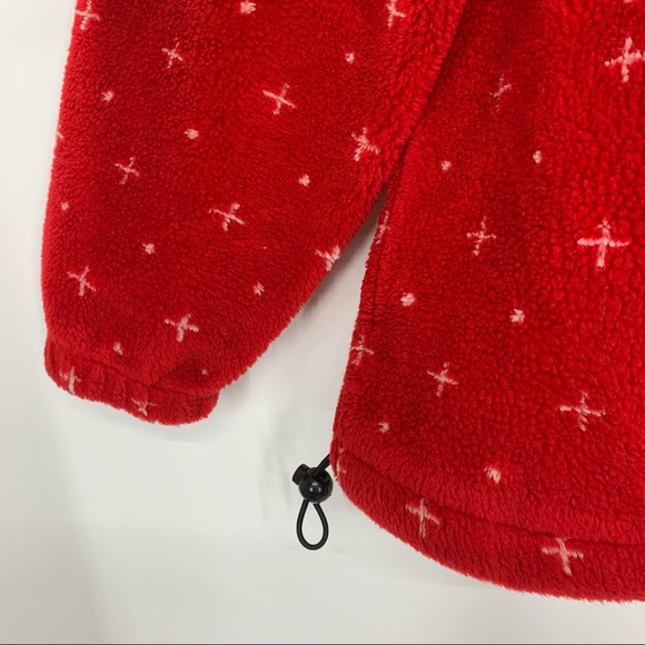 Vintage Art Unlimited Sportswear Winter Landscape Tree Snowflake Teddy Shacket - Picture 5 of 14